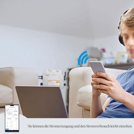 600 W micro-omvormer voor balkonkrachtcentrale - IP65 waterdichte netvoeding met wifi