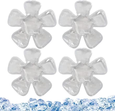 Koelkompres - Koelgel pack - Hoofd koelen - Flexibele toepassing - 18 x 18 cm - Wit