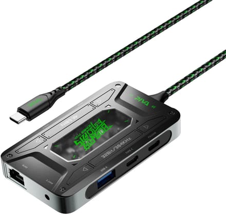 Xcruiser 7-in-1 USB-C Docking Station HDMI 4K | PD 100W | LAN | USB 3.0 | Audio Adapter voor Laptop MacBook iPad
