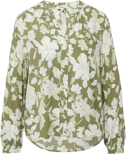 s.Oliver - female - Soepel vallende viscose blouse met all-over print