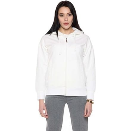 Capuchon sweaters Leone 1947 Woman Hoody Full Zip Pearl