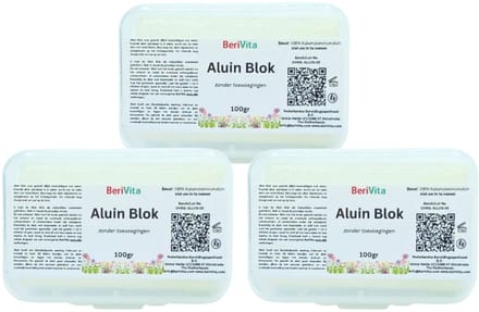 Aluinblokken 3x100gr - 100% Puur Aluin met bakjes