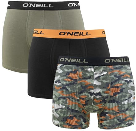 O'Neill heren 3P boxers camouflage groen & zwart