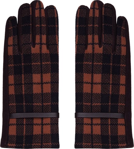 Yehwang - Handschoenen - Geblokt - Bruin