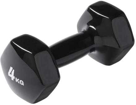 Crivit Dumbell 4kg - Zwart - L 21,3 x B 9,5 x H 8,5 cm