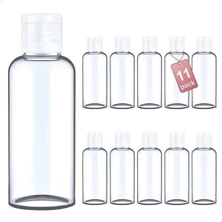 Flip Cap Cosmetische flessen, 16x60 ml, 11x100 ml