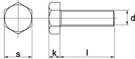 Tapbout Din933 8.8 M8X90Mm Verzinkt - 100 stuks