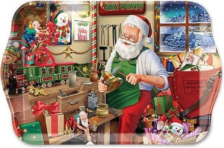 Dienblaadje Ambiente Santa's Workshop voor één kopje