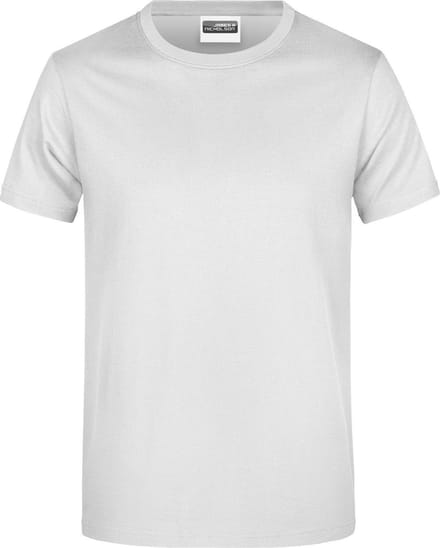 James And Nicholson Heren Ronde Hals Basic T-Shirt (Wit)