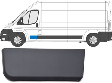 Voordeur sierlijst voor Citroen Jumper 2006-2018 / Links