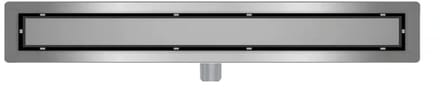 DutchLine - Douchegoot met flens en tegelrooster - RVS - 1000x70mm