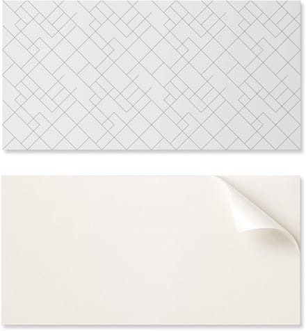 Zelfklevend paneel met afbeelding voor de eetkamer, PVC, 120x60 cm, abstract lijnpatroon