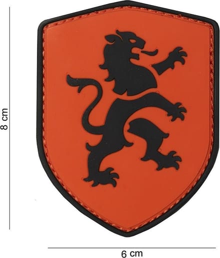101 Inc Embleem 3D Pvc Schild Hollandse Leeuw Oranje  10026