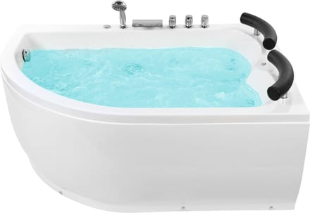 PARADISO - Hoekbad whirlpool - Wit - Links - 113 x 158 cm - Acryl