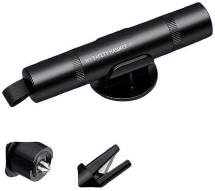 Auto Ruitbreker met Gordelsnijder - Noodontsnappingstool Black