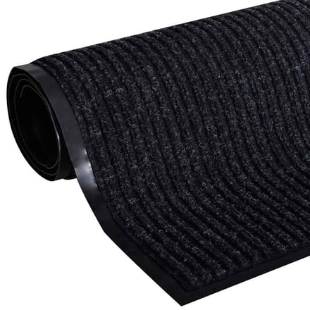 vidaXL - Deurmat - 120x180 - cm - PVC - zwart
