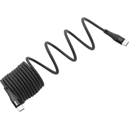 BKL Electronic 10080171 USB-C-kabel USB 2.0 USB-C stekker 1 m Zwart Afscherming gevlochten