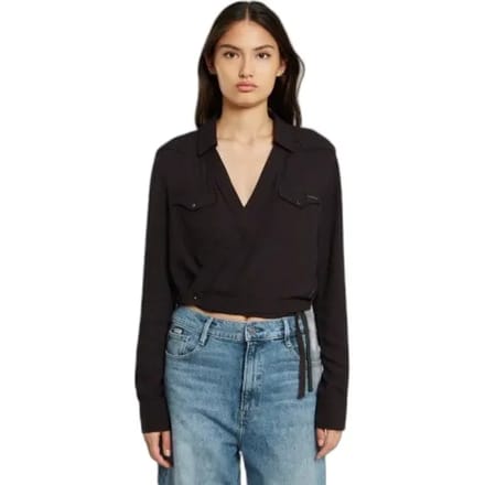 Dames lange mouwen portefeuilleblouse G-Star Tacoma