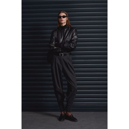 Dames Hoge Taille Gepersonaliseerde Crepe Broek