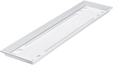 Hoekige Standaard Onderzetters voor Bloembakken - Wit 100 x 15,5 cm