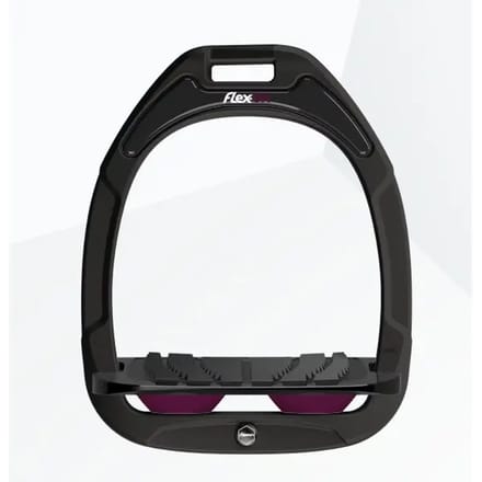 Grip Zwart/Zwart/Paars Inclinatie Stirrup Flex-On Green Composite