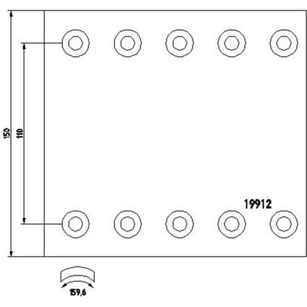 Remvoeringsset, trommelrem TEXTAR 1991201