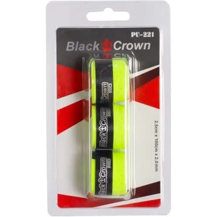 Blister 3 Yellow Black Crown Overgrips