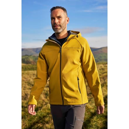 Mountain Warehouse Heren Exodus Waterdichte Soft Shell Jas (Zacht Geel)