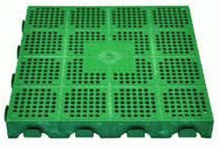 Tuinplaat - Vloerpaneel - Buiten Terras - Moduleerbaar Drainage Systeem - 40x40x4 cm - Groen