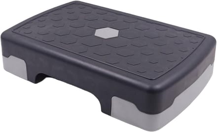 Oefenplatform - Fitness Stap - Thuis Trainen - Antislip Ontwerp - 45 x 30 cm - Donkergrijs