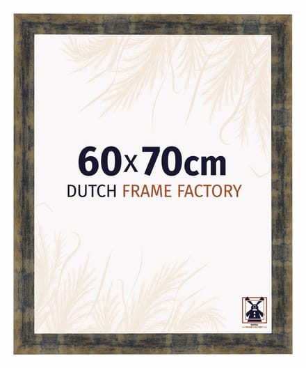 Fotolijst 60x70 cm - MDF - Blauw Goud Gemeleerd - Praag
