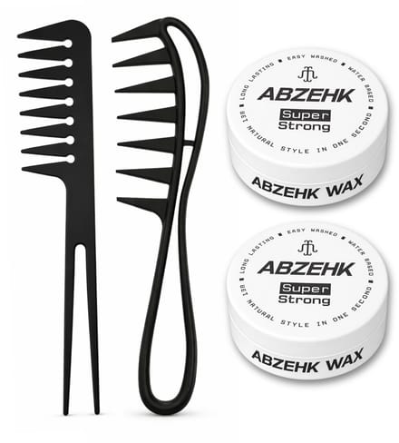 Haarwax - Super Strong - 150 ml - Abzehk - Met Styling Kam - Haarstylingtools