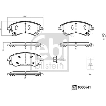 Febi Bilstein Remblokset FEBI 1000641
