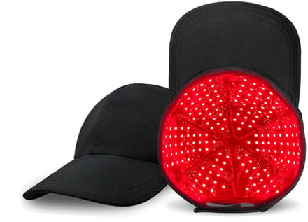 Infraroodlamp - Red Light Therapy - Pet - Cap - Helm - Stimuleert Haargroei - Tegen Haaruitval - Zwart
