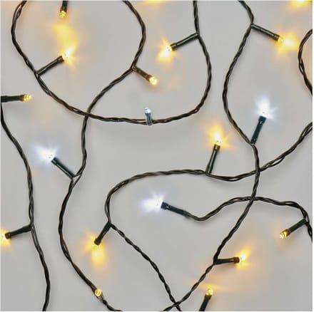 LED Feestverlichting Warm Wit & Koud Wit - 12 Meter - 120 Lampjes - Timer - Binnen & Buiten