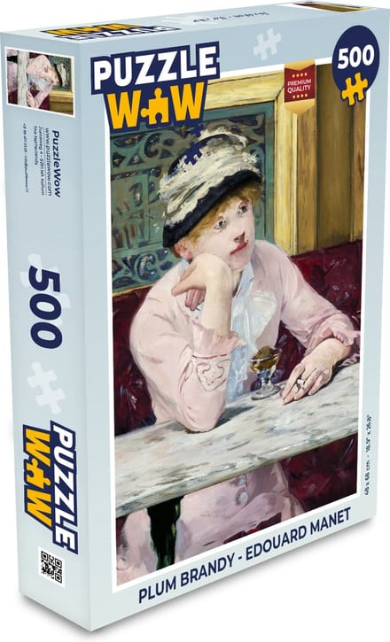 Puzzel Plum Brandy - Edouard Manet - Legpuzzel - Puzzel 500 stukjes