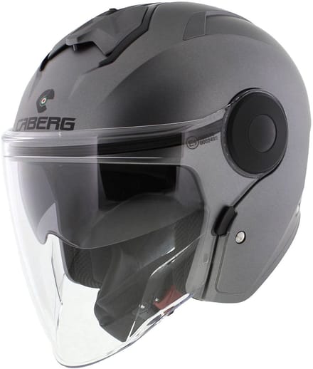 Caberg Jet Soho motorhelm mat titanium - Maat XS