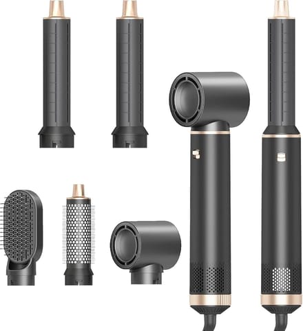 Haarstyling Borstel - Hete Luchtborstel - Dagelijks Haar Stijlen - 5-in-1 Multifunctioneel - 800 gram - Zwart