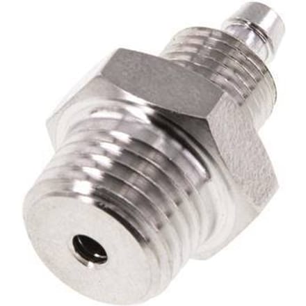 6x4 & 1/4''NPT RVS 1.4571 Rechte Opsteekkoppeling Buitendraad