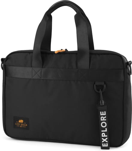 Lancy Zwarte Laptoptas