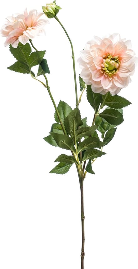 Emerald - Kunstbloem Dahlia 72cm peach/roze - Kunstplant voor binnen