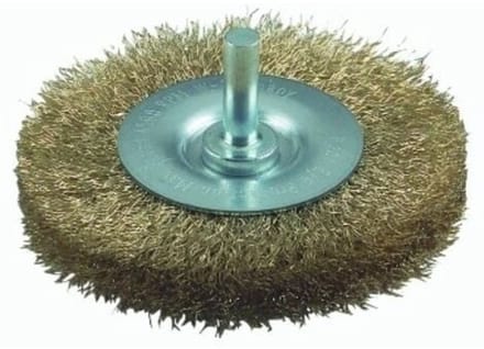 Bosch - Schijfborstels voor boormachines - gegolfde draad, vermessingd, 75 mm 75 mm, 0,2 mm, 4500 o.p.m.