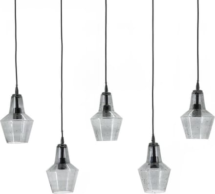 Furnilux Orion hanglamp zwart ijzer en