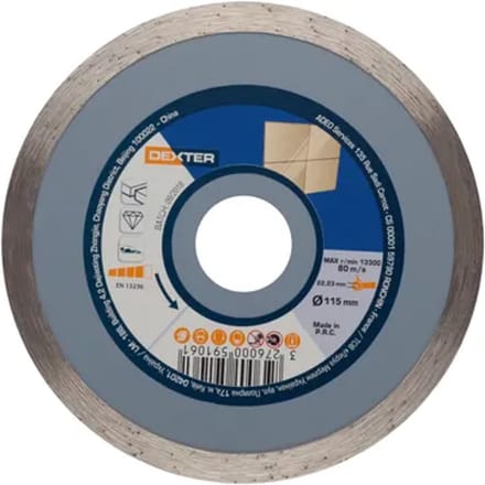 Dexter Diamantdoorslijpschijf Voor Keramische Tegels ⌀115mm
