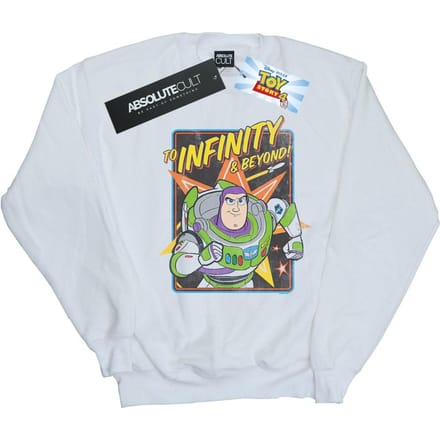 Disney Heren Toy Story 4 Buzz To Infinity Sweatshirt (Wit)