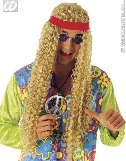 Hippie pruik wafel met hoofdband