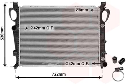 Van Wezel - RADIATOR VOOR MERCEDES BENZ CL-CLASS C215 1999-2006 2205000903