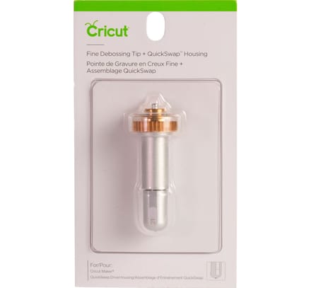 Cricut werktuig "Quickswap Tool - Debossing Tip", fijne embossing tip - met mesbehuizing/houder
