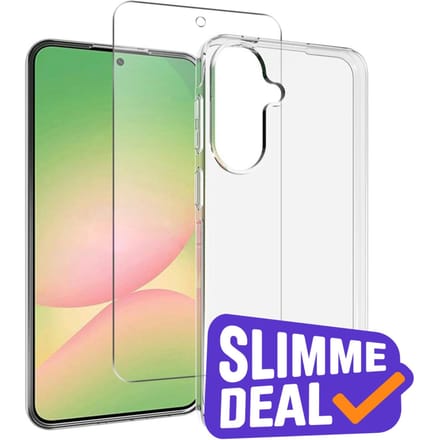 Mocaa Samsung Galaxy A57 Hoesje en Screenprotector Transparant