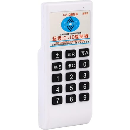 Draagbare RFID ICID kaartlezer schrijver kopieermachine duplicator 125Khz 13.56MHZ white